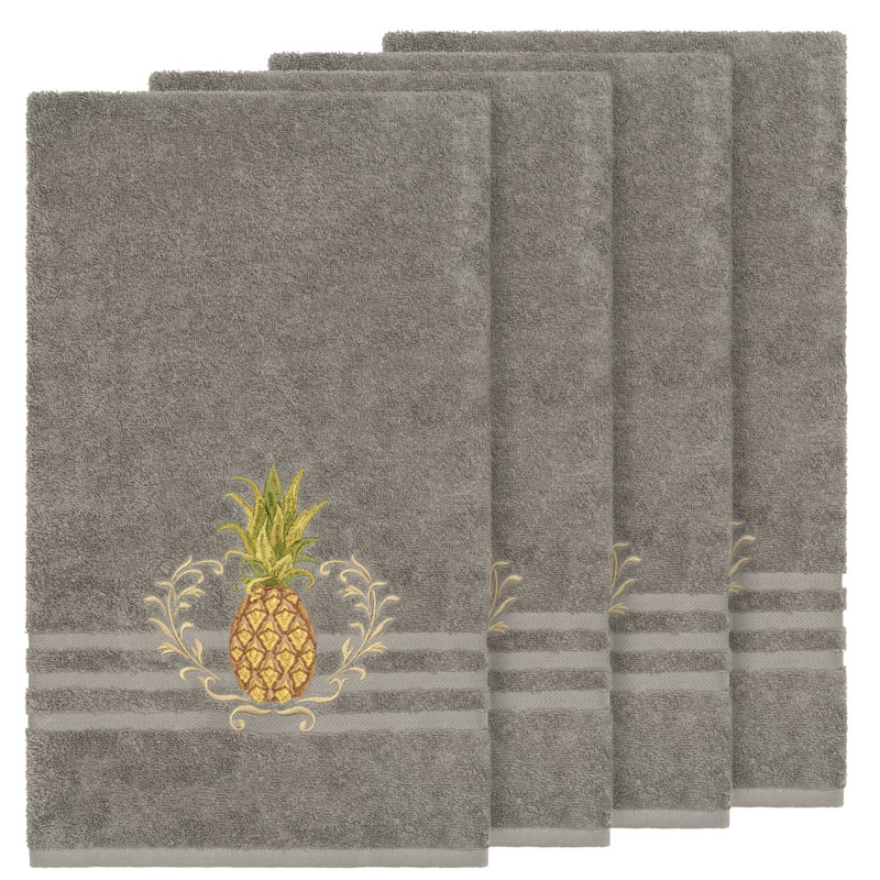 Welcome Turkish Cotton Midweight Bath Towel, Dark Gray