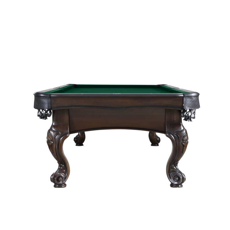 Wheaton Slate Pool Table with Professional Installation Included, Bottle Green, No