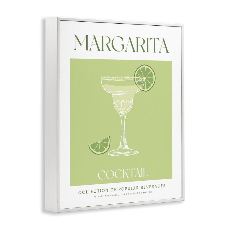 «Minimal Margarita Cocktail», estampe numérique, lettrée et doublée, H 20 po x l 16 po