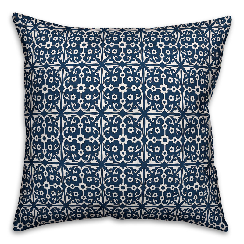 Reversible Throw Pillow, U