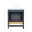Ensemble de meuble-lavabo autoportant gris anthracite avec plateau en quartz de Carrare 30 po Anvay-1342386987-1348617331