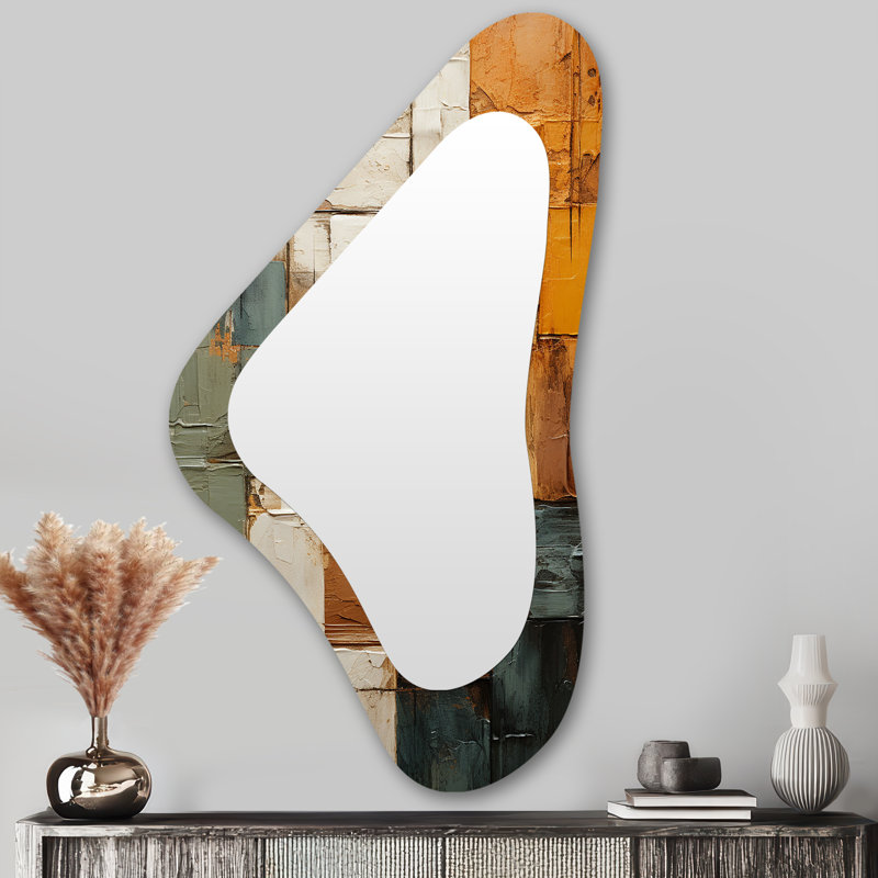 Miroir mural moderne Hardedge Art Earthy Euphony I - Hard Edge