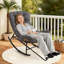 Chaise berçante Papasan avec repose-pieds, chaise longue en rotin avec coussin-1002571270