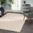 Textured Diamond Grey/Ivory Handwoven Cotton Rug-1472323619