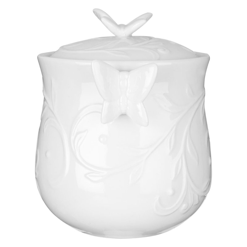 Edelle Porcelain China Bathroom Storage Container