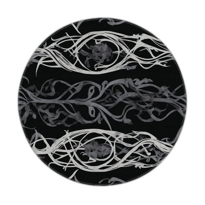 Phantom Lace Indoor And Outdoor Area Rug, Round 5'