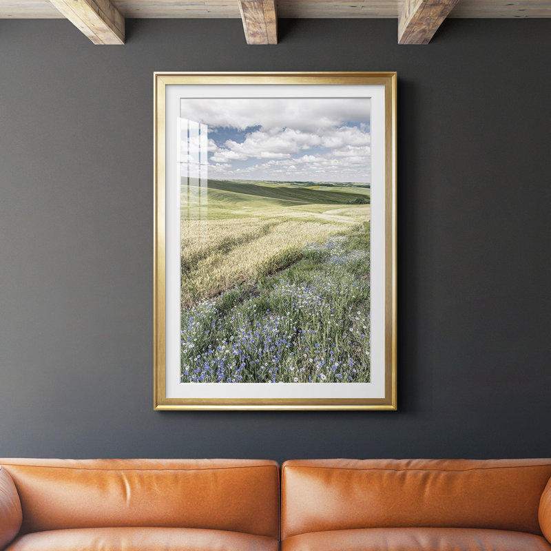 Wildflower Farm " Wildflower Farm ", 36.5" H x 26.5" W x 1" D, Gold Framed