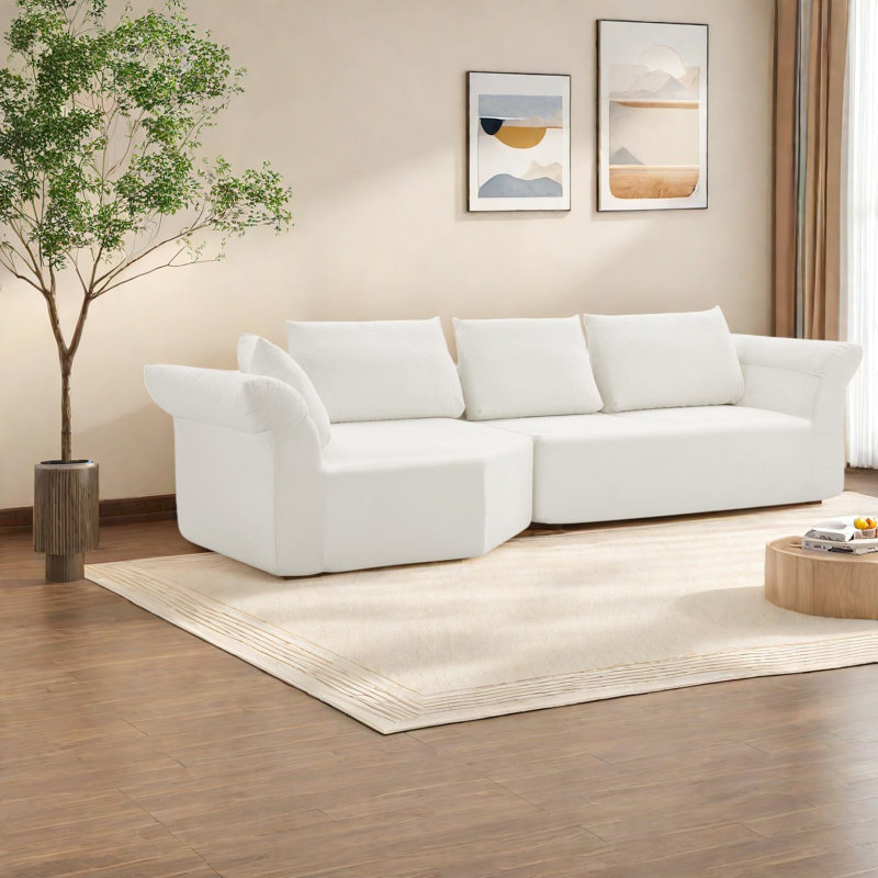Modular Comfort Sectionals, 127 Inch Foam, Modern Spacious Sofa for Home