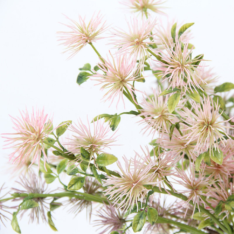 Tiges de fleurs artificielles de manguier, 3 tiges, Rose clair