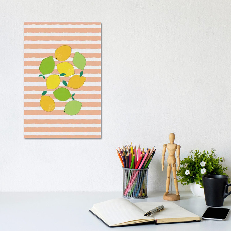 Citrus Crowd by Orara Studio - Wrapped Canvas Gallery-Wrapped Canvas Giclée, 20.32 cm H x 30.48 cm W