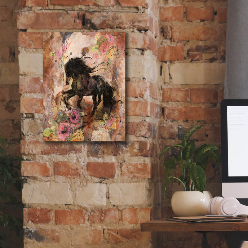 Art mural sur toile Winston Porter «Gallup» par Marta Wiley, H 16 po x l 12 po x P 0,75 po