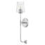 Viva Single Transparent Dimmable Bath Sconce