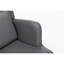 Chaise berçante pour chambre à coucher - Fauteuil coulissant robuste en tissu gris avec coussin lombaire