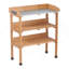 Table de rempotage 30 po x 14,5 po x 35,5 po avec plateau en métal, banc de travail extérieur à 3 couches avec crochet pour le jardin, poste de travail en bois massif pour le garage-1315626701