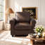 2-Piece Rolled Arms MCM Sofa with Chair Living Room Sets (Set of 2)-349410457