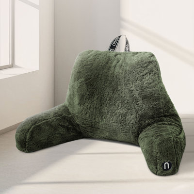 Coussin de dossier en fausse fourrure