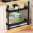 Double Adjustable Height and Width Pull-out Cabinet with Tray