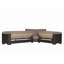 Canapé modulaire rembourré avec rangement PrimeNest NimbusFlow-110371176