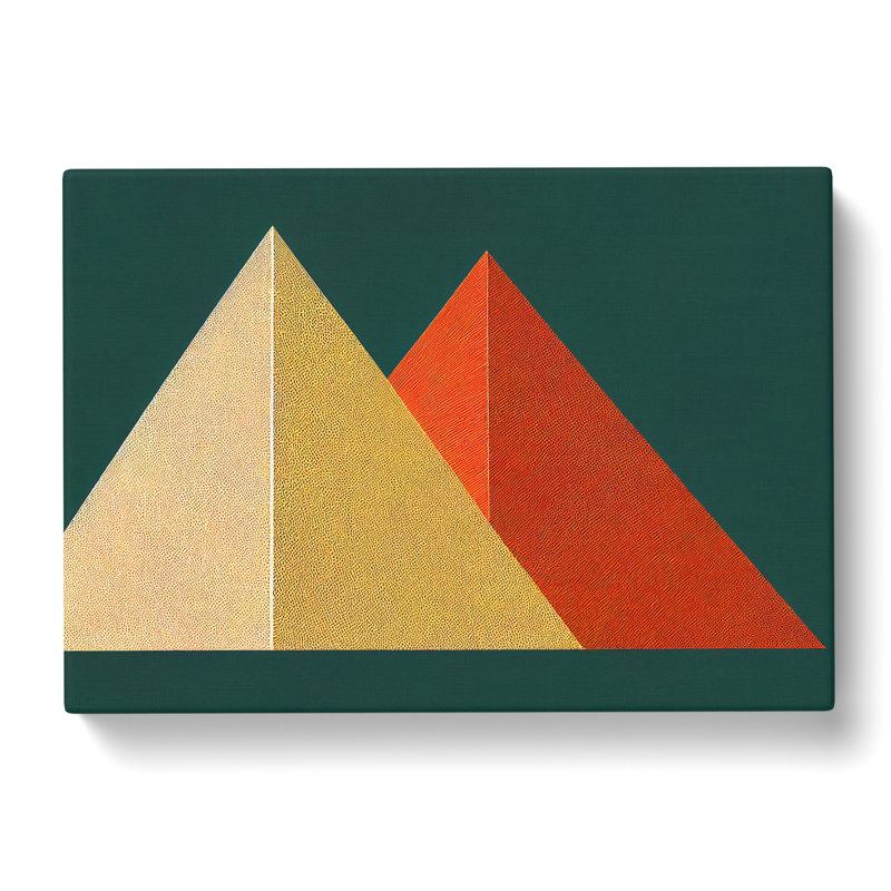 Geometric Pyramids Vol.4 Abstract - Wrapped Canvas, 35cm H x 50cm W x 3cm D