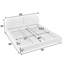 Structure de lit rembourrée de style minimaliste moderne avec tête de lit haute incurvée, tissu en fil de cercle de qualité supérieure et support de pieds robuste, matelas non inclus-2042121019-2042121020