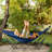 Tranquillo Adjustable Hammock Stand, 600 lbs Capacity Steel Double Hammock Stand for 2 Persons, Premium Pre-Assembled Stand for Indoor Outdoor, Anti-flip, Aegean-1378577300-1364583608