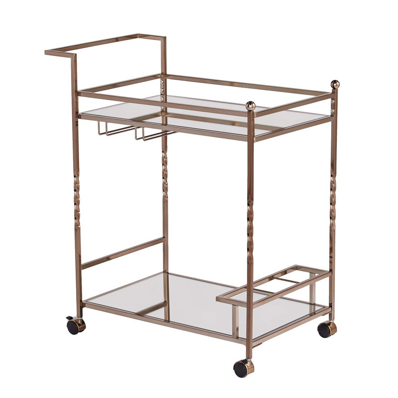 Murdock Metal Bar Cart, Champagne