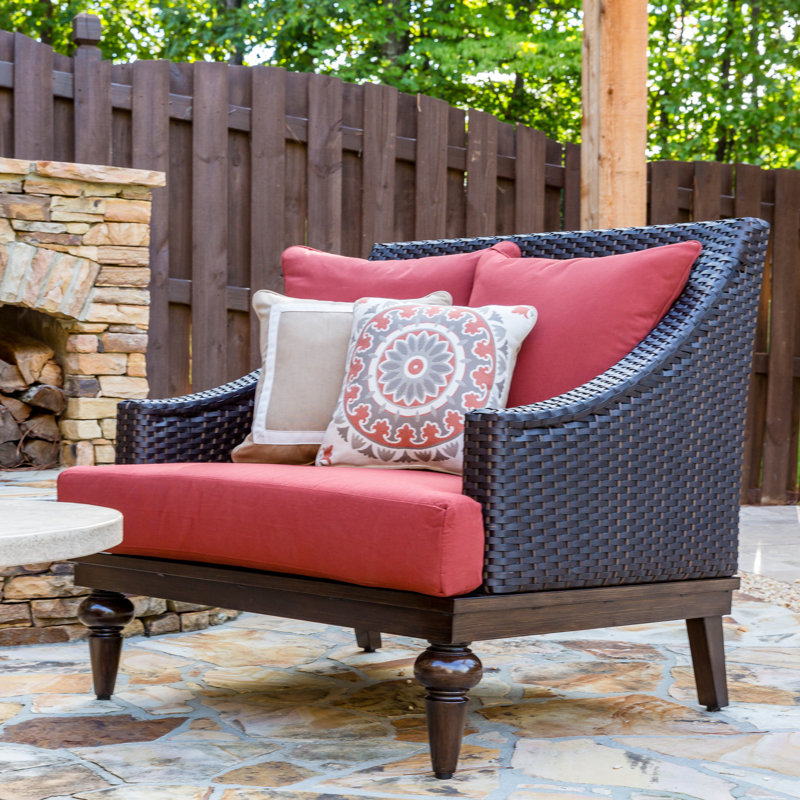 Somerby Outdoor Lounge Chair, Canvas Brick Sunbrella® Canvas