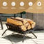 38cm W Metal Log Rack