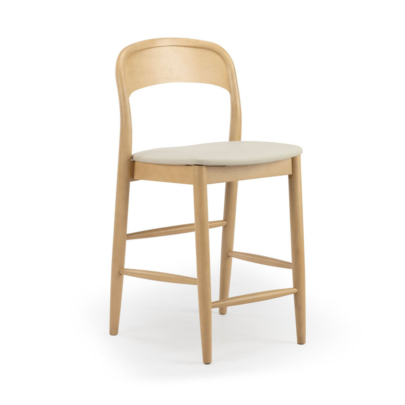 Loar Upholstered Counter Stool, 1, Blonde/Sesame