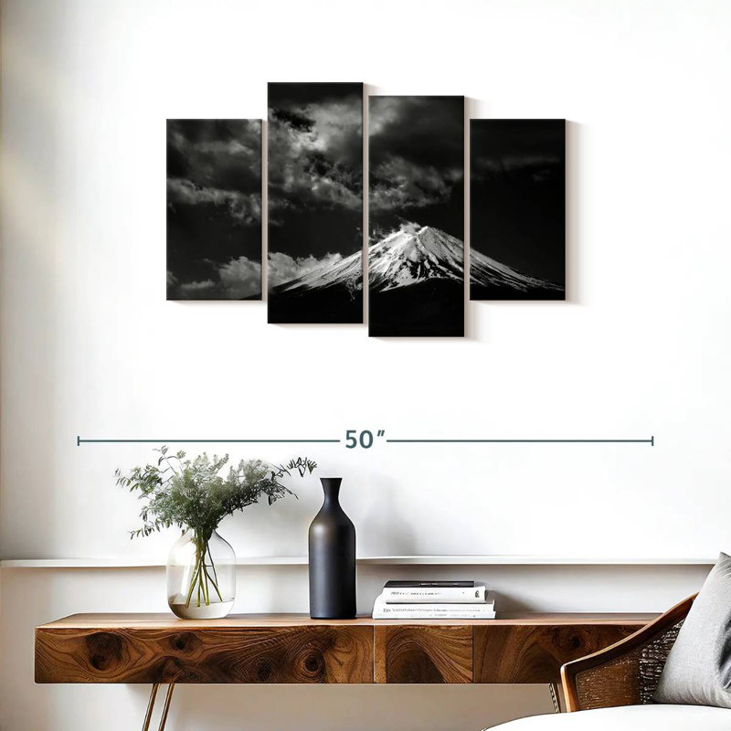 Alvord Monochrome Mount Fuji, 22" H x 36" W