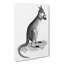 Kangaroo in Black & White by George Shaw - Wrapped Canvas Drawing Pint - Wrapped Canvas-55362174