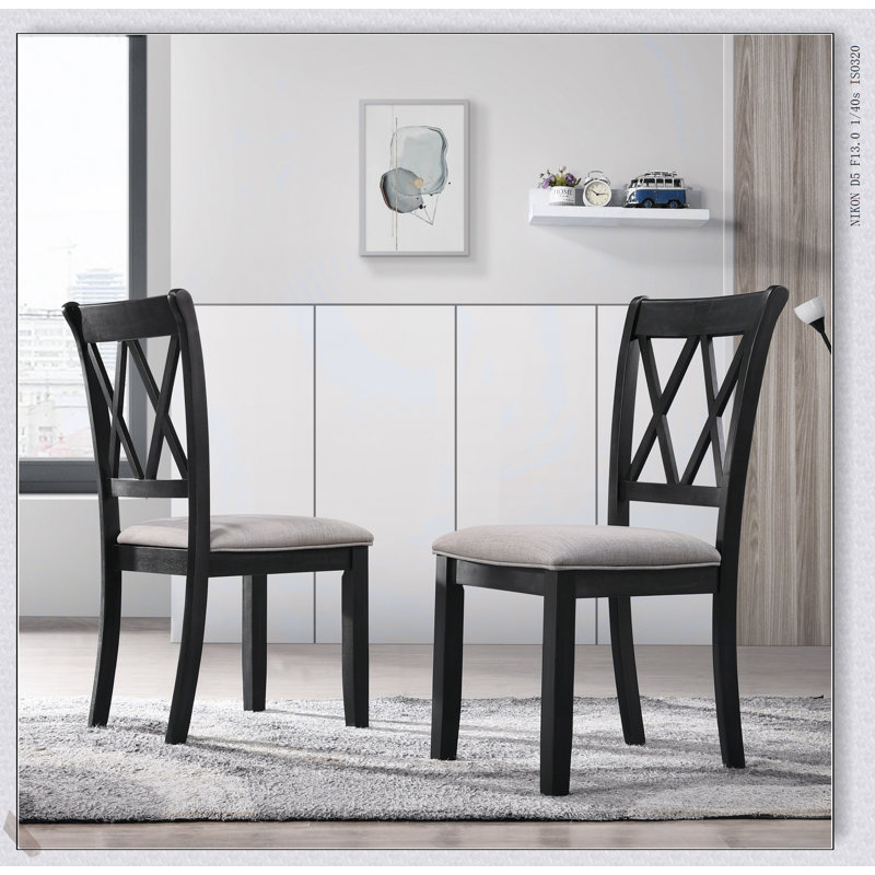 Arroyo 7-Piece Dining Set, Hairpin Dining Table with 6 Cross-back Chairs for Modern and Comfortable Dining