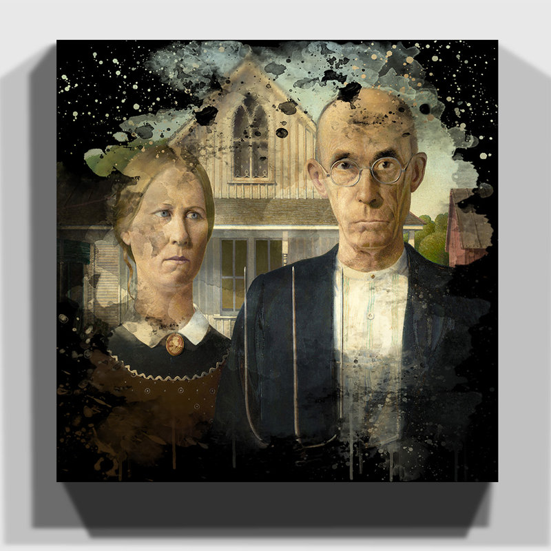 Grant Wood - Wrapped Canvas Print, 50cm H x 50cm W