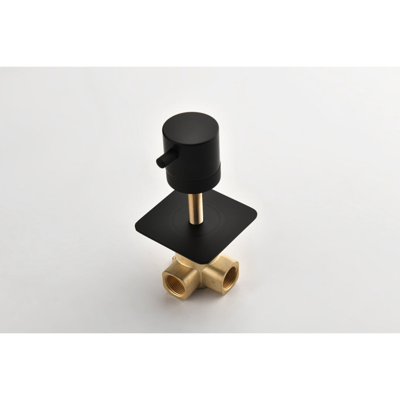 Contrôle de volume de douche 3/4 po en laiton - Valve d'installation à haut débit et performance en métal coulé avec fabrication