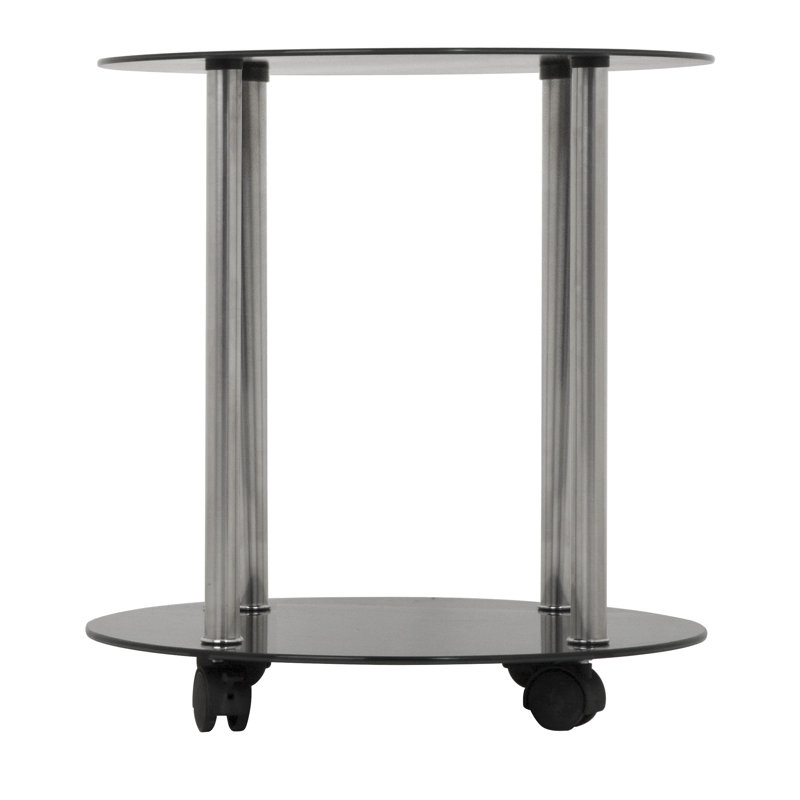 Glass Top End Table