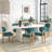 Mid Century Wooden Oval Pedestal Dining Table Sets-2147471479-2147471476-2147471475