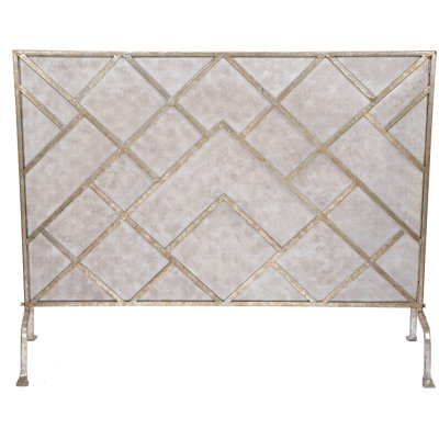 1 Panel Steel Fireplace Screen