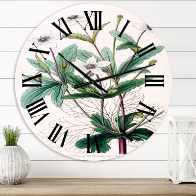 Vintage Plant Life XXI - Traditional wall clock