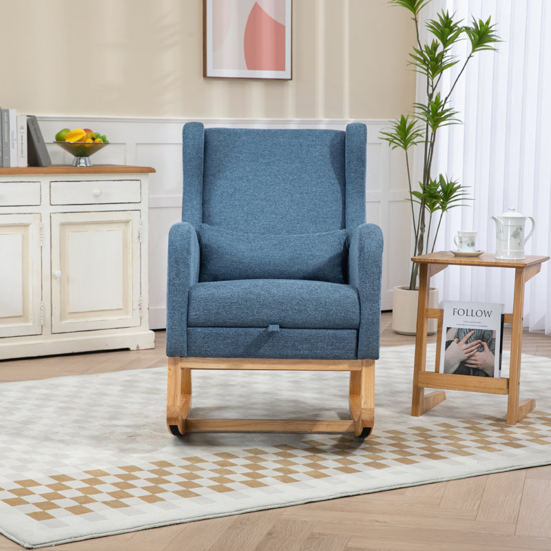 Chaise berçante Jaivin, Bleu