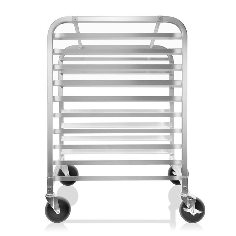 GRIDMANN 10-Sheet Aluminum Commercial Pan Rack with Wheels