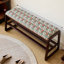 Banc de rangement rembourré pour chaussures