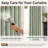 100% Blackout Curtains Thermal Insulated Drapes Faux Linen Pinch Pleated Privacy Window Panels with 20 Hooks for Bedroom & Living Room (Set of 2) -1952807652-1952807660