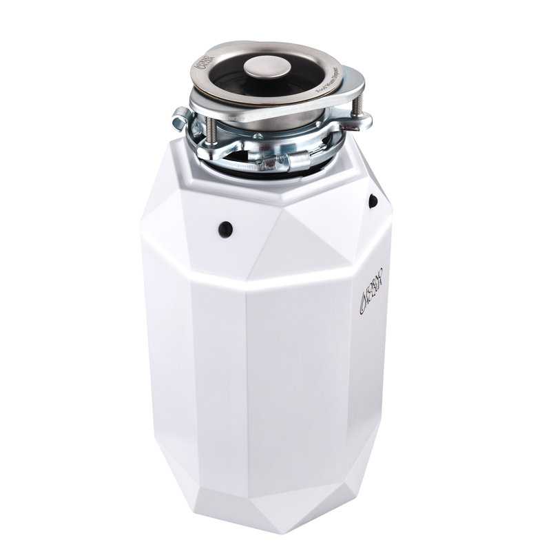 FORNO ACQUA BrightDIAMOND ,1HP Super Quiet Garbage Disposal Corded with Motion Sensor Cabinet Light & Pre-Wired Air Switch