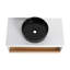 Meuble-lavabo mural 36 po avec lavabo en céramique et compartiments de rangement ouverts 36 po-131427394-131427391