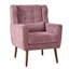 Fauteuil d'appoint moderne en chenille avec coussin lombaire-610296127