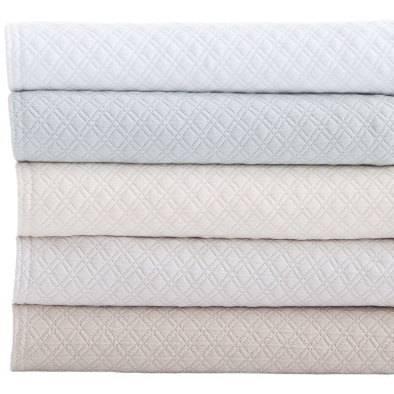 Diamond Matelasse Sham, Euro, White
