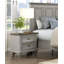 Mobilier de chambre à coucher deux tiroirs à deux tiroirs gris et brun antique