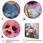 Pensées mauves, impression romantique - art mural floral, salon-91788514-91788519