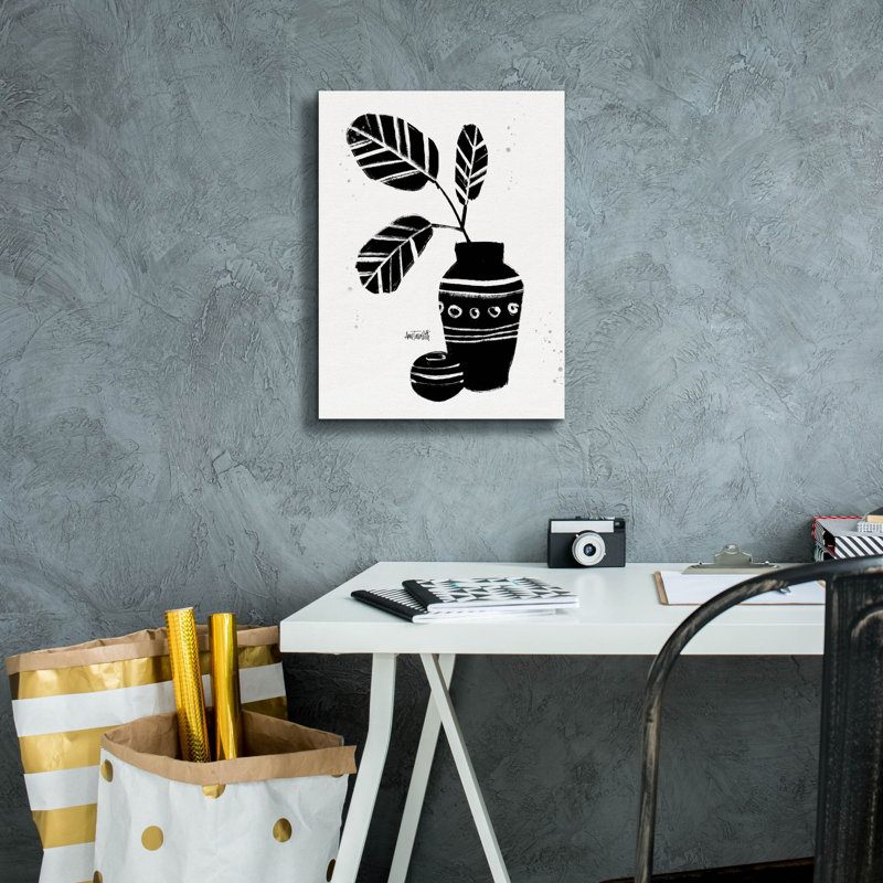 «Botanical Sketches 8» par Anne Tavoletti, art mural sur toile, H 16 po x l 12 po x P 0,75 po
