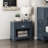 Sely Nightstand, 1 Drawer W Open Cubby, Wood, Ring Handle-114018878